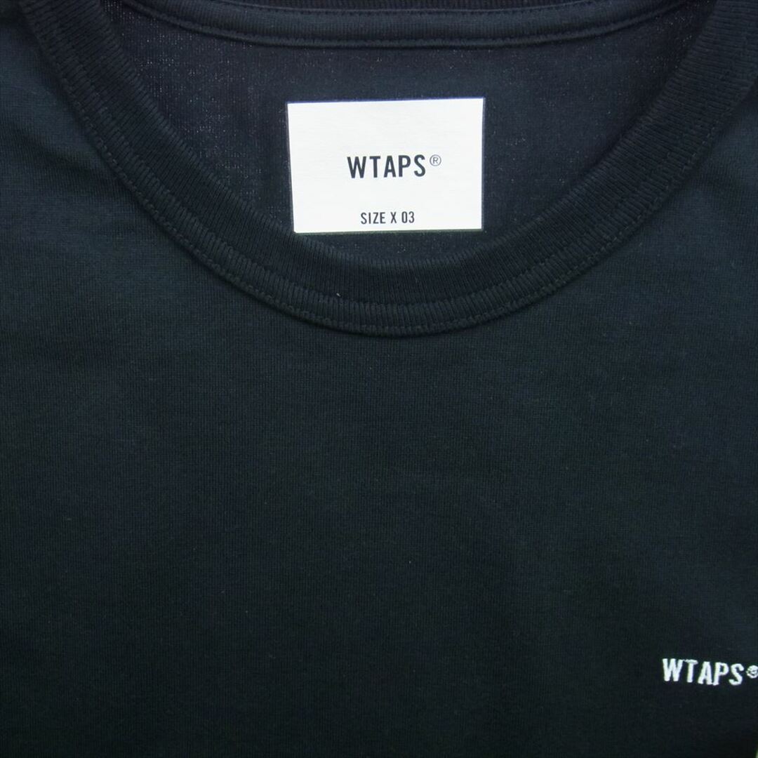 W)taps(ダブルタップス)のWTAPS ダブルタップス Ｔシャツ 21SS 212ATDT-CSM10 STENCIL SS TEE ステンシル バックプリント 半袖 Tシャツ 背ロゴ  ブラック系 X03【中古】 メンズのトップス(シャツ)の商品写真