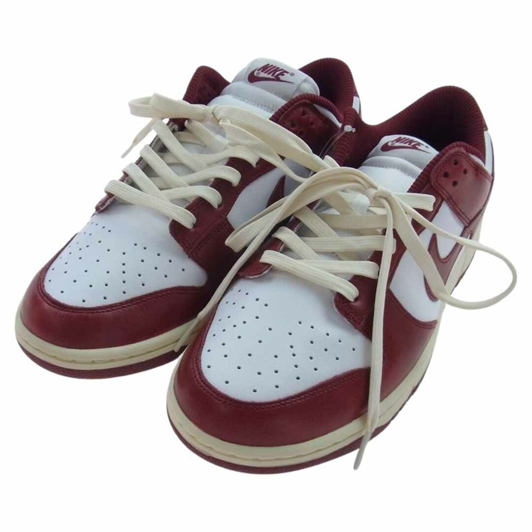 NIKE ナイキ スニーカー FJ4555-100 WMNS DUNK LOW PRM Team Red and White ウィメンズ ダンク ロー チーム レッド アンド ホワイト スニーカー エンジ系 ホワイト系 29cm【新古品】【未使用】