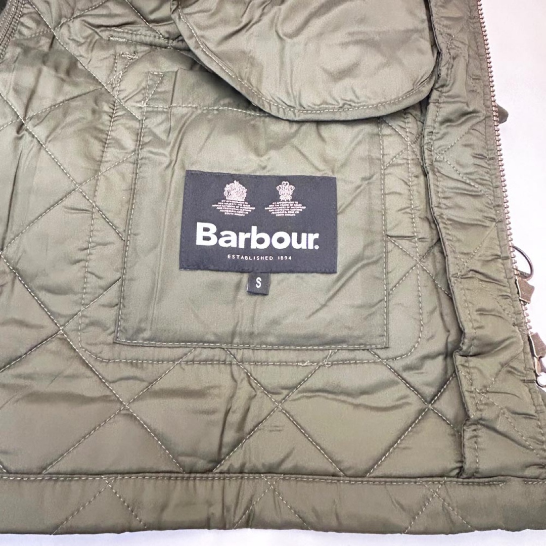 新品BARBOUR メンズ キルティングジャケット ASHBY オリーブSサイズ