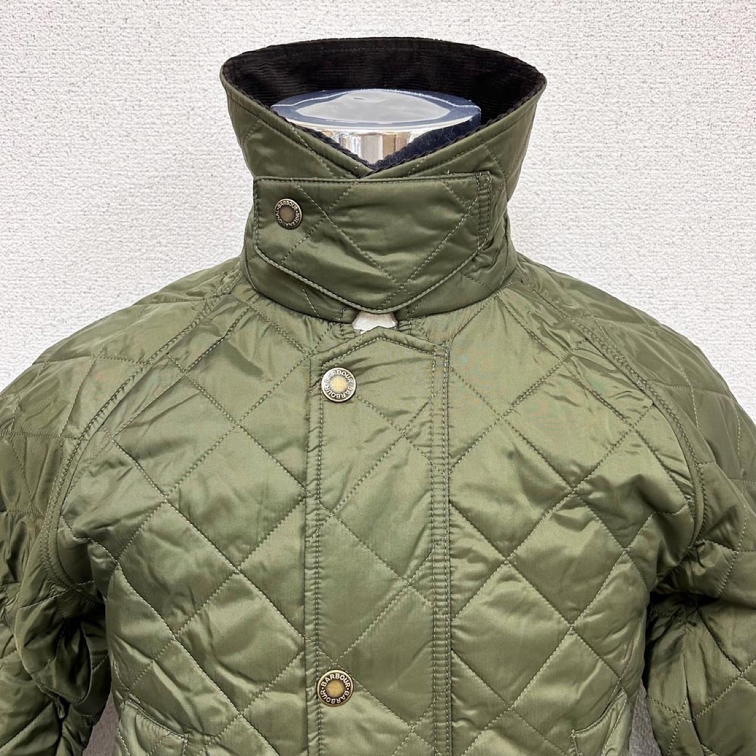 新品BARBOUR メンズ キルティングジャケット ASHBY オリーブSサイズ-