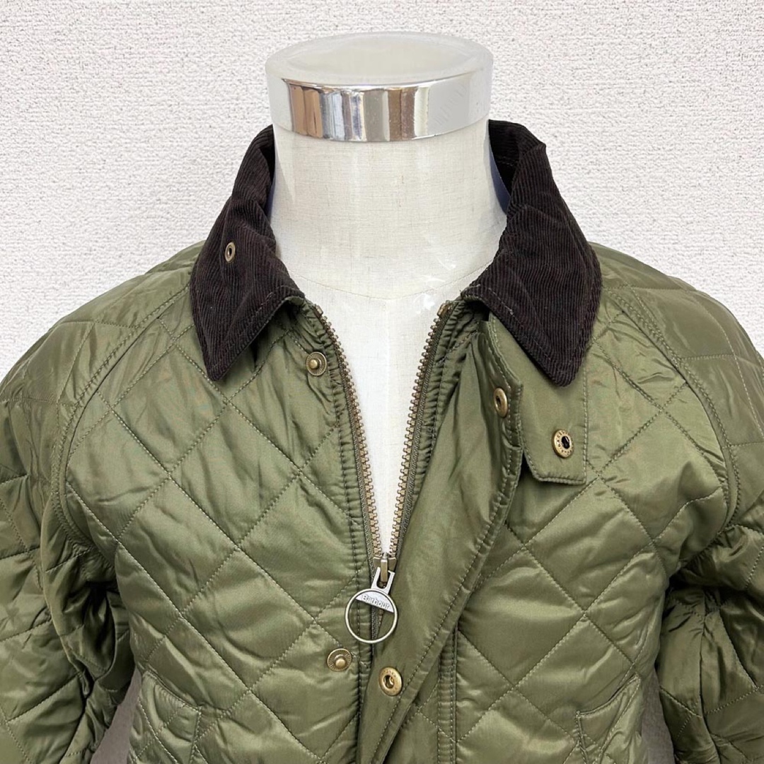 新品BARBOUR メンズ キルティングジャケット ASHBYオリーブ Lサイズ 2