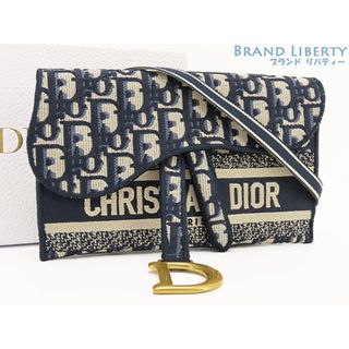 ディオール(Dior)の新古品クリスチャンディオールオブリークエンブロイダリーサドルスリム(ショルダーバッグ)