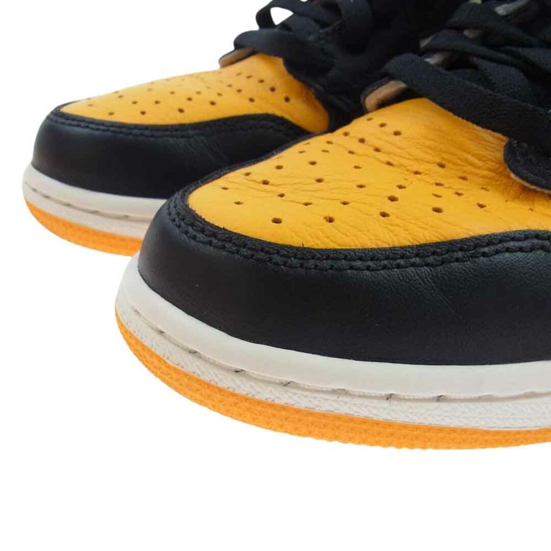 NIKE(ナイキ)のNIKE ナイキ スニーカー 555088-711 Air Jordan 1 Retro High OG Taxi エアジョーダン レトロ ハイ OG タクシー オレンジ系 ブラック系 ホワイト系 US9【中古】 メンズの靴/シューズ(スニーカー)の商品写真