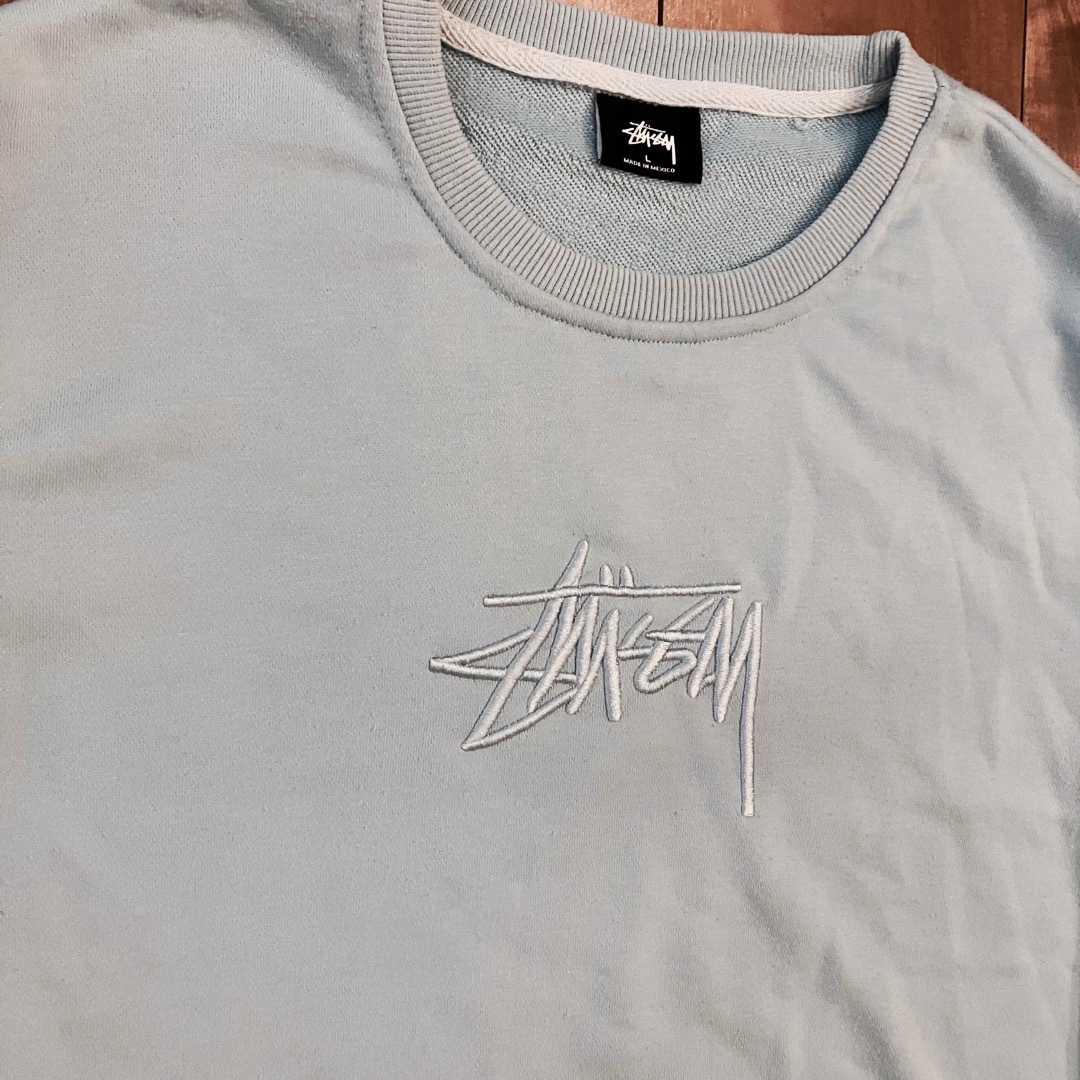 ★美品★ stussy スウェット ブラック ワンポイント ロゴ ストリート