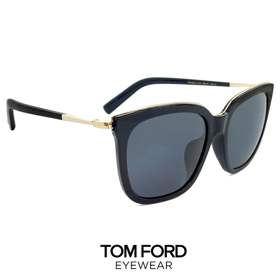【新品】 トムフォード サングラス ft0483-d/s 01a アジアンフィット モデル メンズ レディース ユニセックス ウェリントン TOM FORD tomford tf483-d tf483d ft483 ビッグ レンズ フレーム ブラック 黒ぶちスモークレンズサイズ
