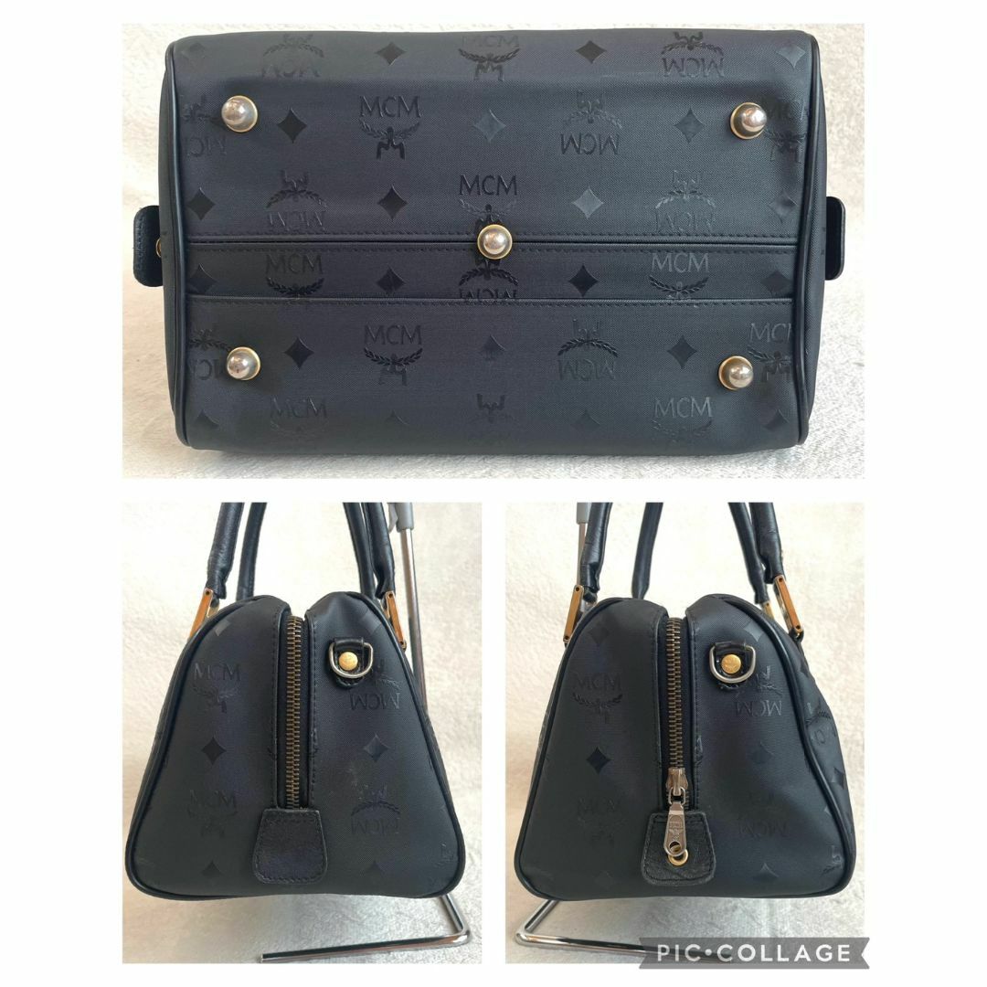 【美品】MCM 　ミニボストン　2WAY ヴィセトス　MCM柄ショルダー