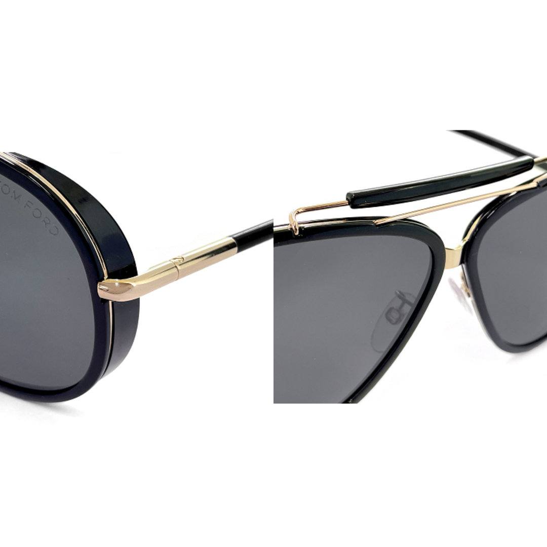 TOM FORD(トムフォード)の【新品】 メンズ トムフォード サングラス ft0562-k/s 01a ティアドロップ 型 ツーブリッジ TOM FORD tomford tf562-k tf562k ft562 アジアンフィット モデル フレーム ブラック 黒ぶち メンズのファッション小物(サングラス/メガネ)の商品写真