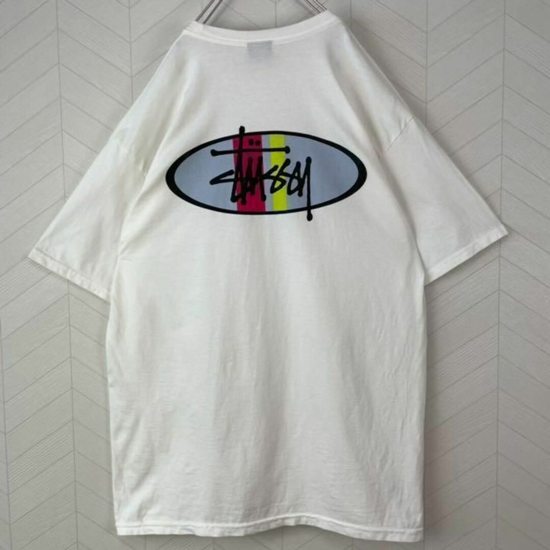 STUSSY - 希少 メキシコ製 STUSSY Tシャツ 両面プリント デカロゴ ゆる ...