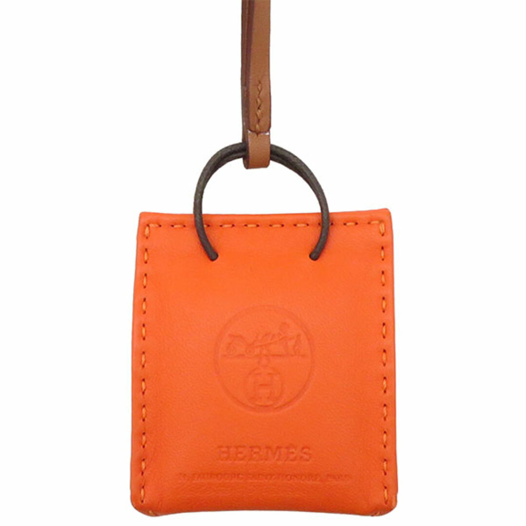 エルメス HERMES バッグチャーム チャーム キーホルダー サックオランジュ