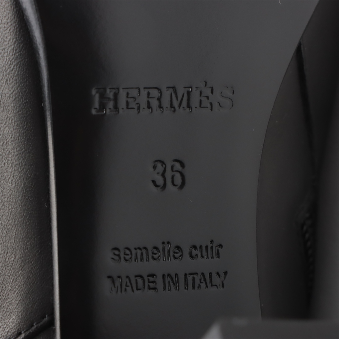 Hermes(エルメス)のエルメス サンジェルマン レザー 36 ブラック レディース ブーツ レディースの靴/シューズ(ブーツ)の商品写真