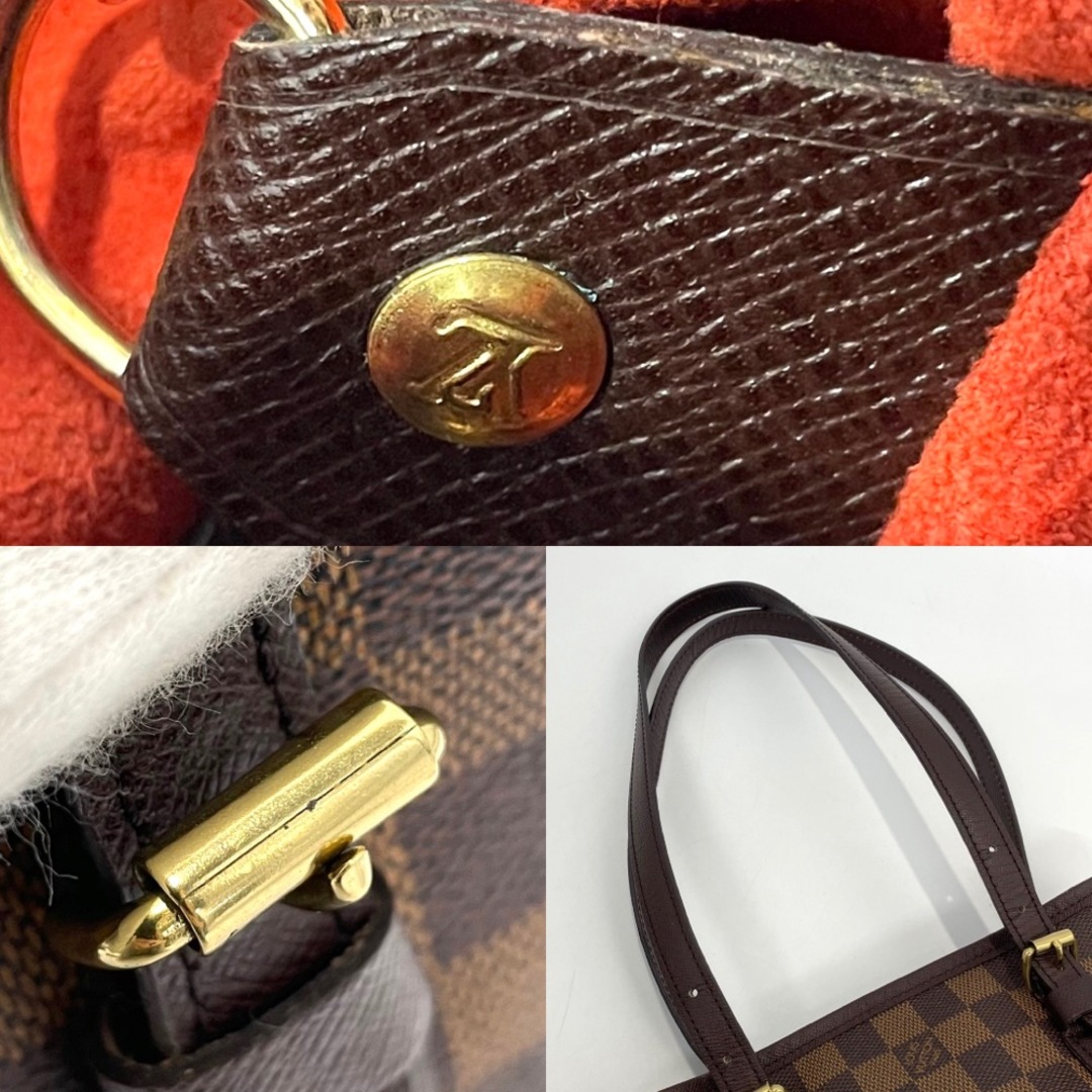 LOUIS VUITTON ルイヴィトン トートバッグ ダミエ マレ バケットバッグ ハンドバッグ ポーチ付き かばん 鞄 N42240    ブラウン 茶 ゴールド金具 レディース【品】 6