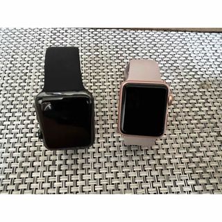 アップルウォッチ(Apple Watch)のApple Watch アップルウォッチ　ブラック＆ピンク　初期　(その他)