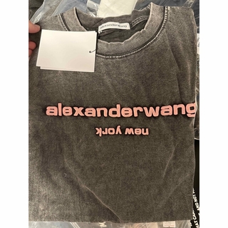 Alexanderwang Tシャツピンクロゴ(Tシャツ/カットソー(半袖/袖なし))