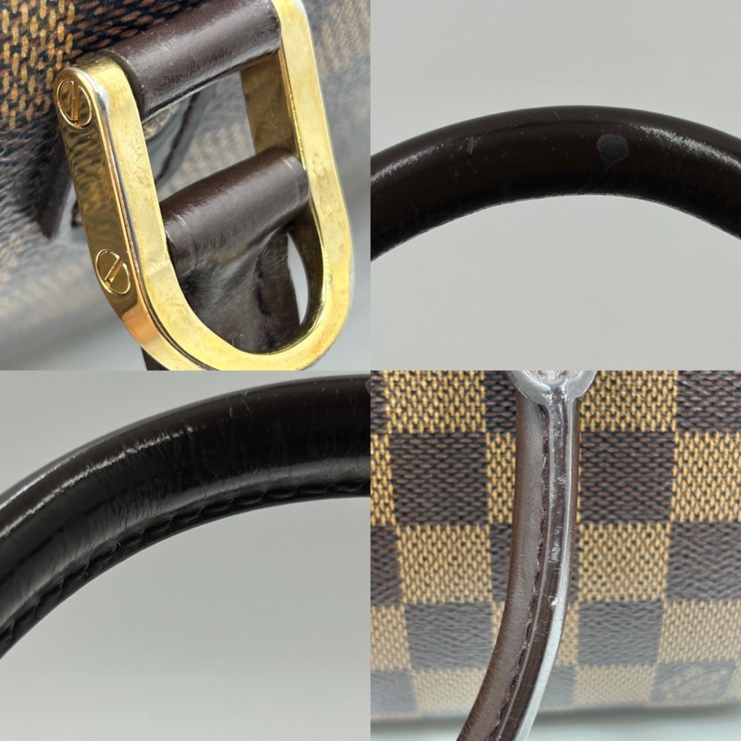 【限定価格】LOUIS VUITTON ルイヴィトン ハンドバッグ ダミエ リベラミニ 小さめ ミニバッグ ブラウン 茶 かばん 鞄 N41436    ゴールド金具 レディース 定番【品】