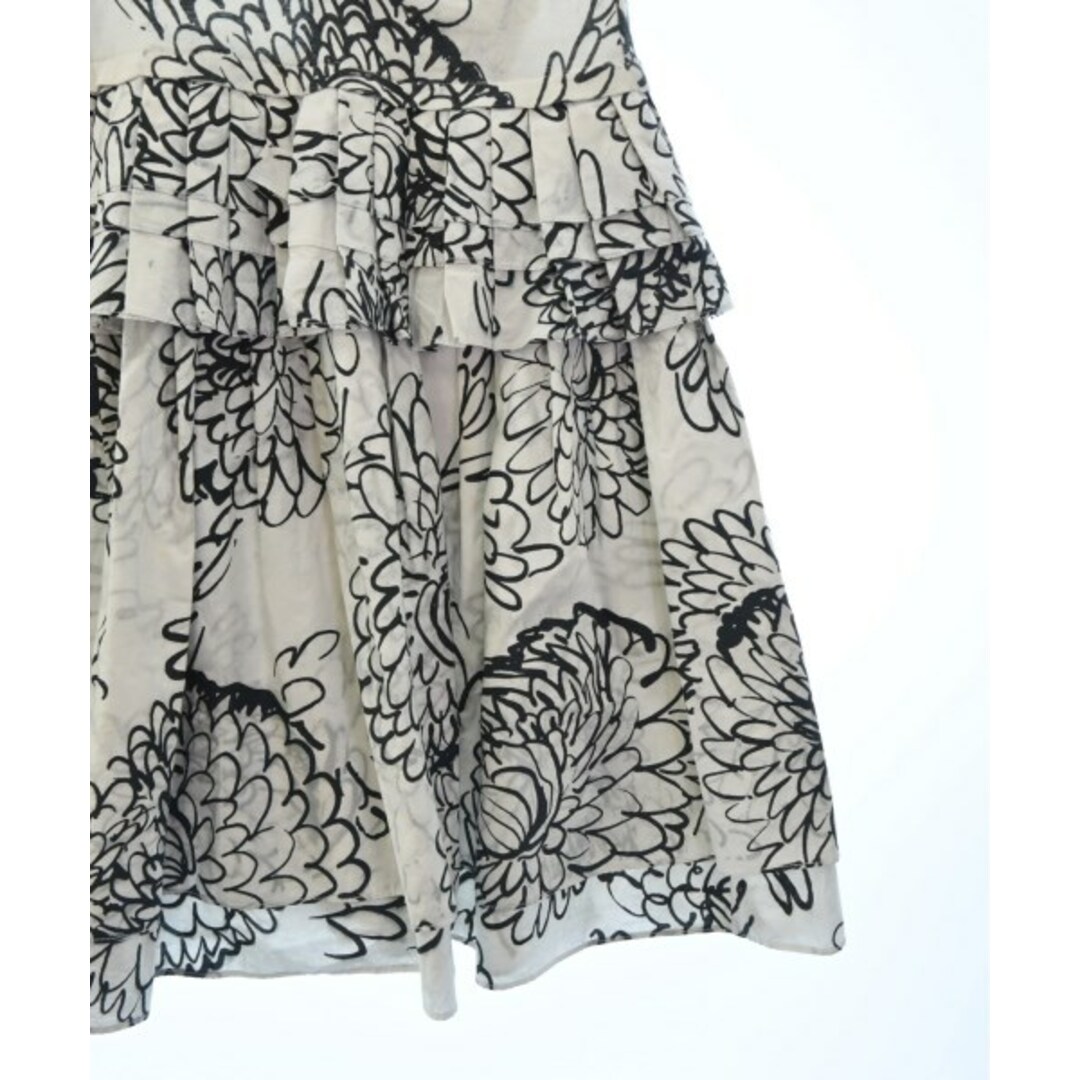 MARNI マルニ ワンピース 40(M位) 白x黒(花柄) 【古着】【中古】 MARNI マルニ ワンピース 40(M位) 白x黒(花柄) 【古着】【中古】