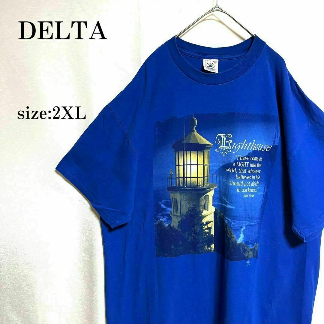 8点ネクストレベル DELTA STRING Tシャツ 2XL ライトブルー