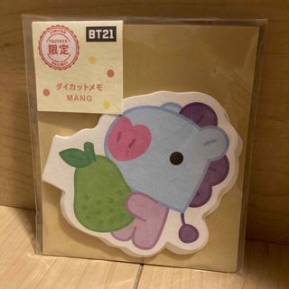 ビーティーイシビル(BT21)のBT21 見開きダイカットメモ（MANG）(ノート/メモ帳/ふせん)