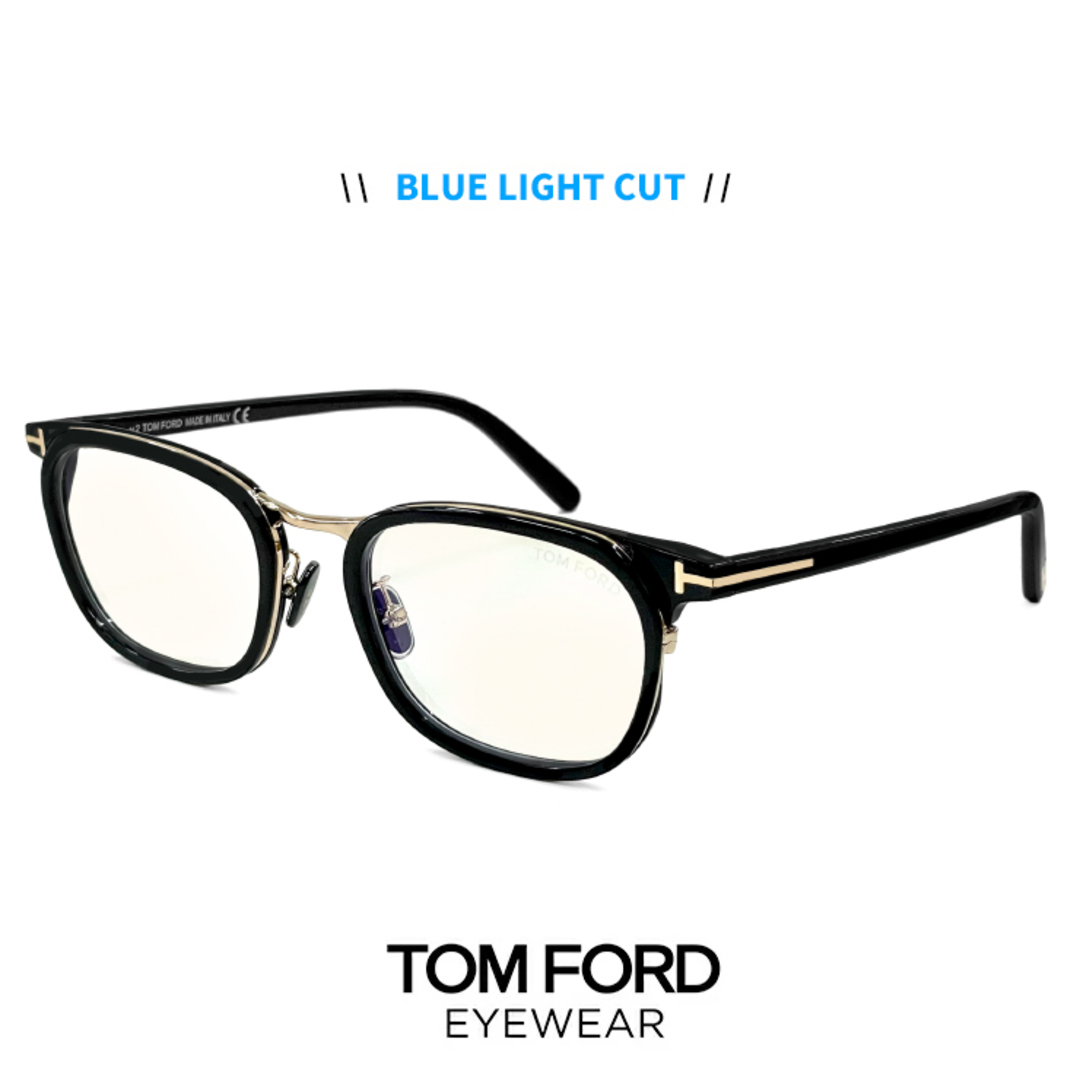 ブルーブロックレンズ生産国TOM FORD　TF5747-D-B 052　メガネ ブルーライトカット