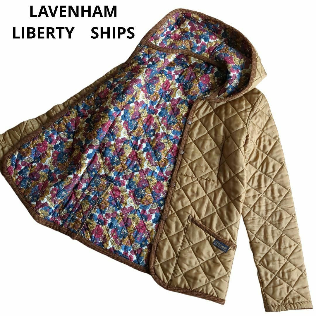 LAVENHAM×LIBERTY SHIPS キルティングジャケット 花柄 - ダウンジャケット