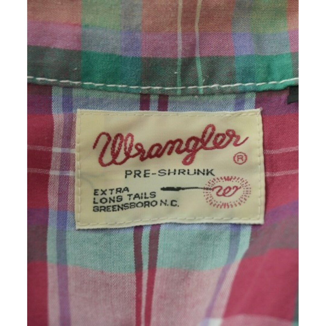 Wrangler(ラングラー)のWrangler カジュアルシャツ M 赤x緑xベージュ等(チェック) 【古着】【中古】 メンズのトップス(シャツ)の商品写真