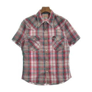 ラングラー(Wrangler)のWrangler カジュアルシャツ M 赤x緑xベージュ等(チェック) 【古着】【中古】(シャツ)