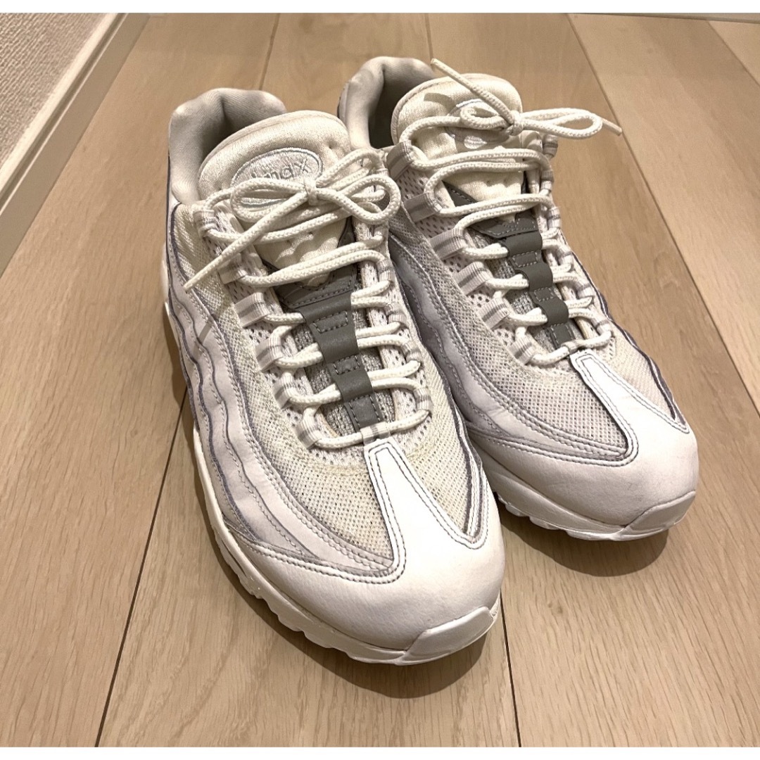 ナイキ エアマックス95 ホワイト ピュア プラチナム 27cm メンズ 靴
