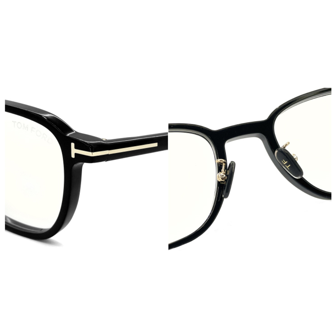 【新品】 トムフォード メガネ ft5855-d-b/v 001 TOM FORD 眼鏡 tomford tf5855db ft5855db 小さめ  Sサイズ メンズ 黒縁 黒ぶち フレーム セル スクエア型 めがね フレーム