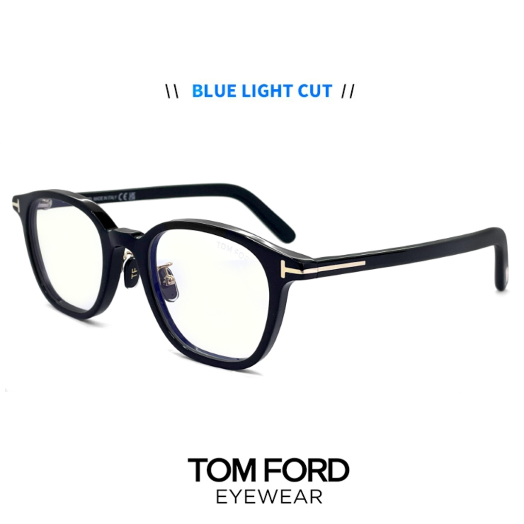 ブルーブロックレンズ生産国TOM FORD　TF5747-D-B 052　メガネ ブルーライトカット