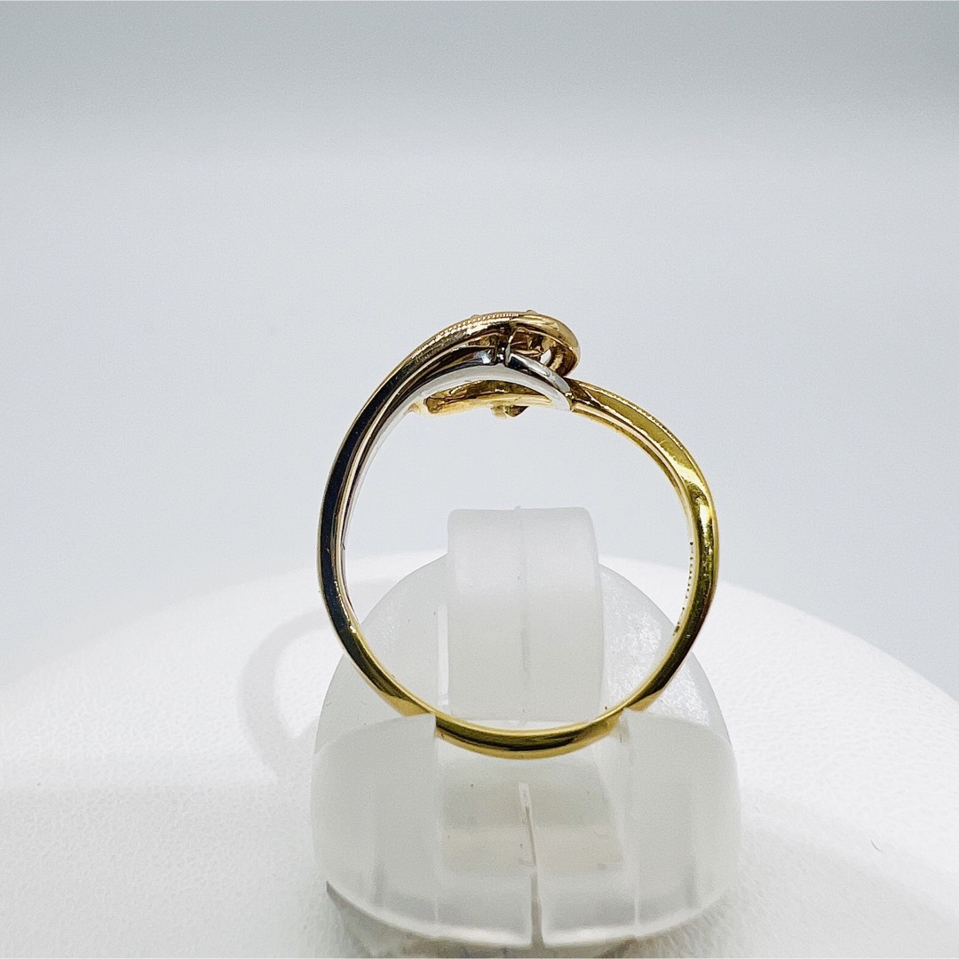 PT900/K18  ダイヤモンド0.24ct リング レディースのアクセサリー(リング(指輪))の商品写真