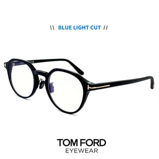 【新品】 トムフォード メガネ TF5924-d-b 001 TOM FORD メンズ ブルーライトカット レンズ 伊達メガネ クリア サングラス tomford ft5924-d-b tf5924db ft5924db クラウンパント 型 黒縁 黒ぶち