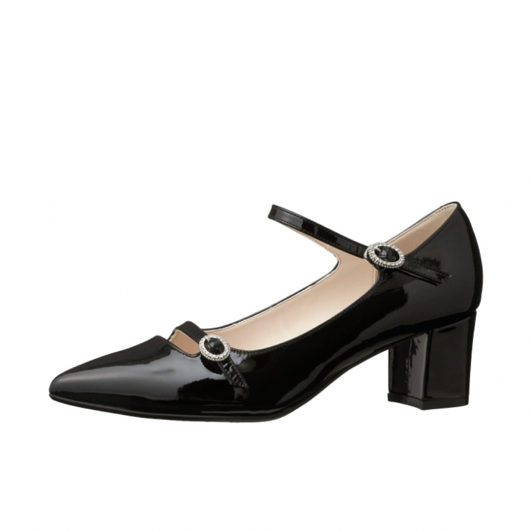 DIANA ダイアナ ミドルヒールメリージェーンパンプス 黒 23.5cm ... 【ブル21さま専用】Acne studios エナメルストラップパンプスjane