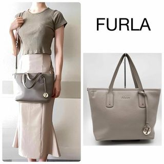 フルラ 2way グレー ショルダーバッグ トートバック