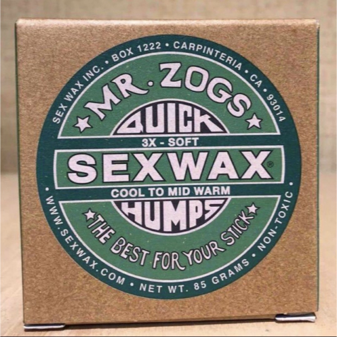 セックスワックスクイックハンプス☆春秋冬 3X グリーンラベル1個 SEXWAX スポーツ/アウトドアのスポーツ/アウトドア その他(サーフィン)の商品写真