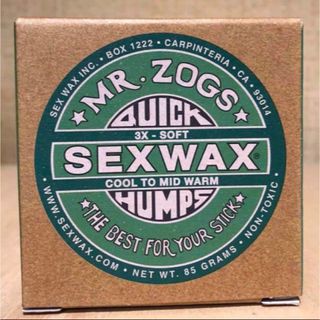 セックスワックスクイックハンプス☆春秋冬 3X グリーンラベル1個 SEXWAX(サーフィン)