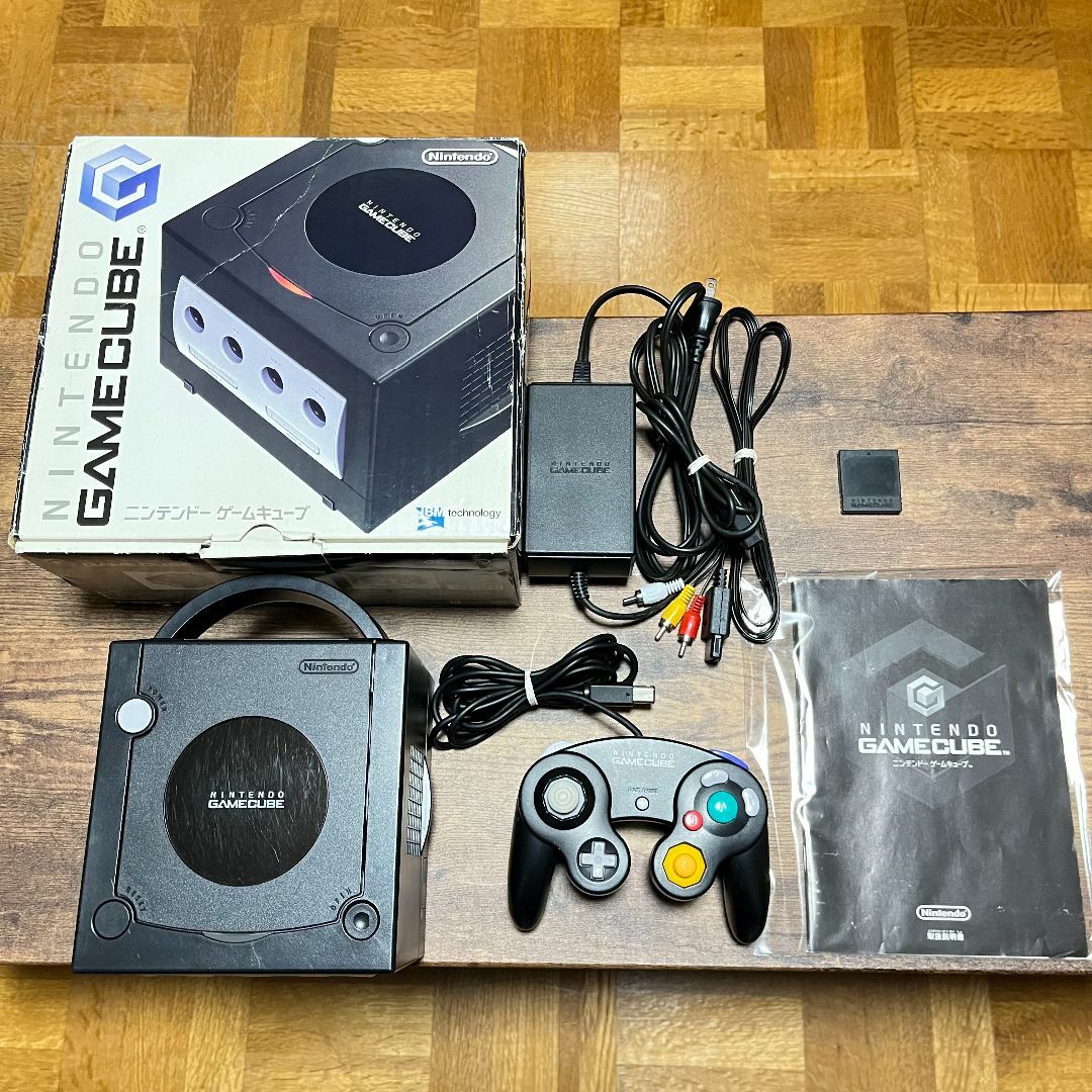 ゲームキューブ GAMECUBE ブラック 本体 動作品 箱セット ① - 家庭用 ...