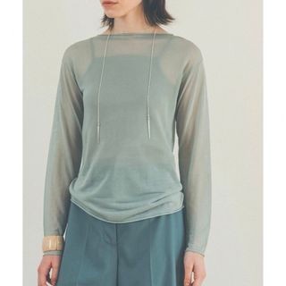 クラネ(CLANE)のCLANE クラネ シアー tops ニット(カットソー(長袖/七分))