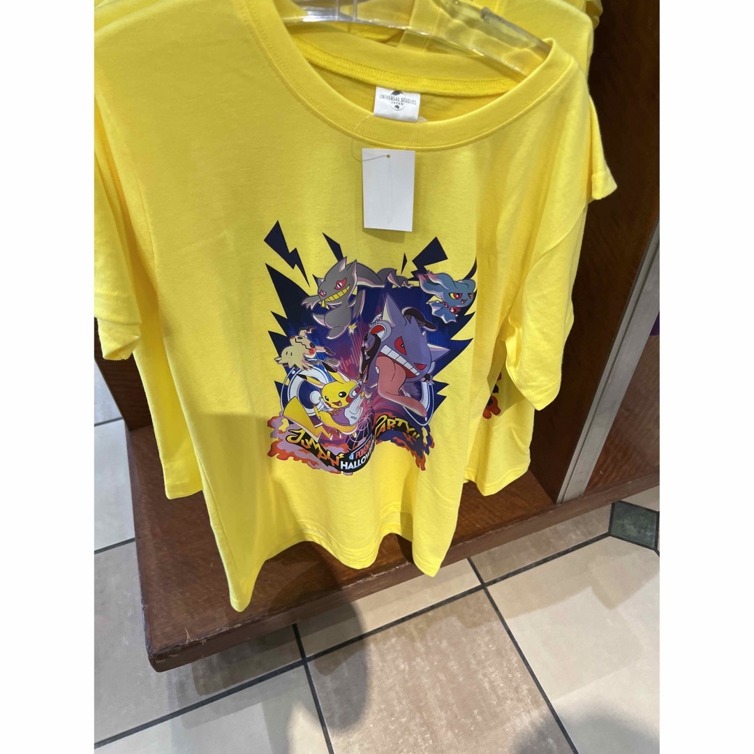 ユニバ　USJ ポケモン　Tシャツ　ユニセックス　XL 黒　ブラック　ピカチュウ