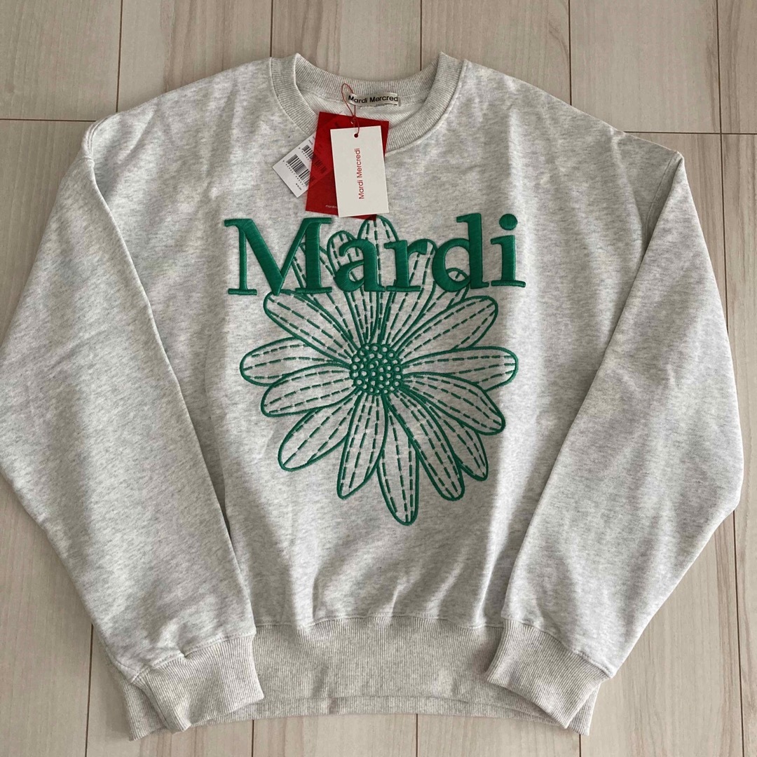 新品【タグ付き】マルディメクルディ Mardi Mercredi 刺繍スウェット