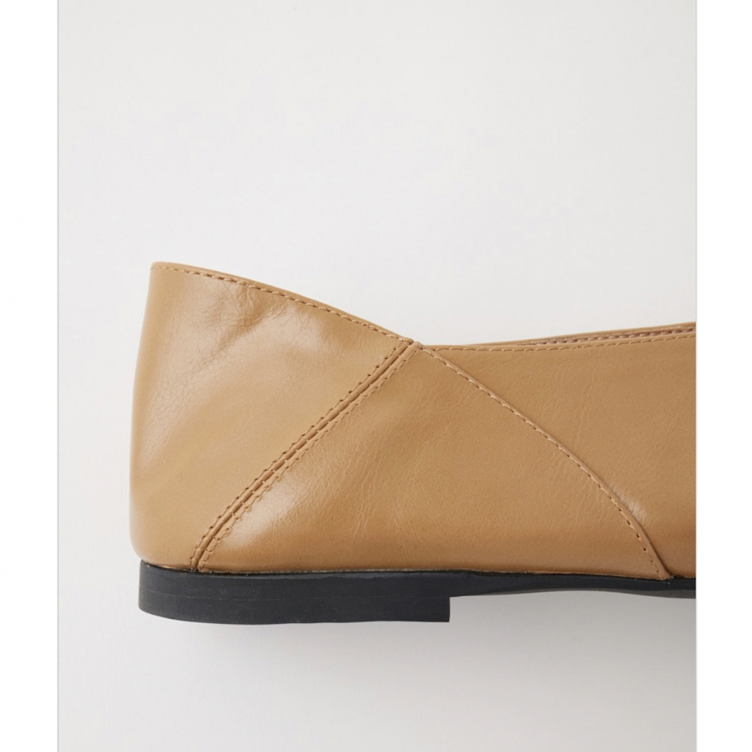【新品・未使用】MOUSSY POINTED FLAT ミュール BEG