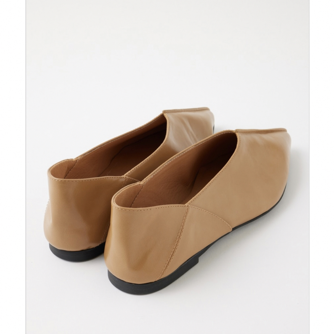 【新品・未使用】MOUSSY POINTED FLAT ミュール BEG