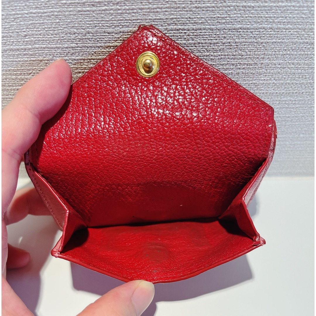 miumiu 三つ折り財布 マドラスラブ ハート ラブレター ピンク - 財布
