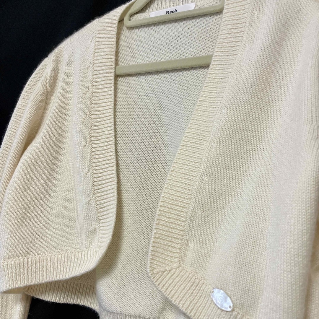 ★美品・ほぼ未使用★ ルネ Rene ニット ボレロ カシミヤ100%