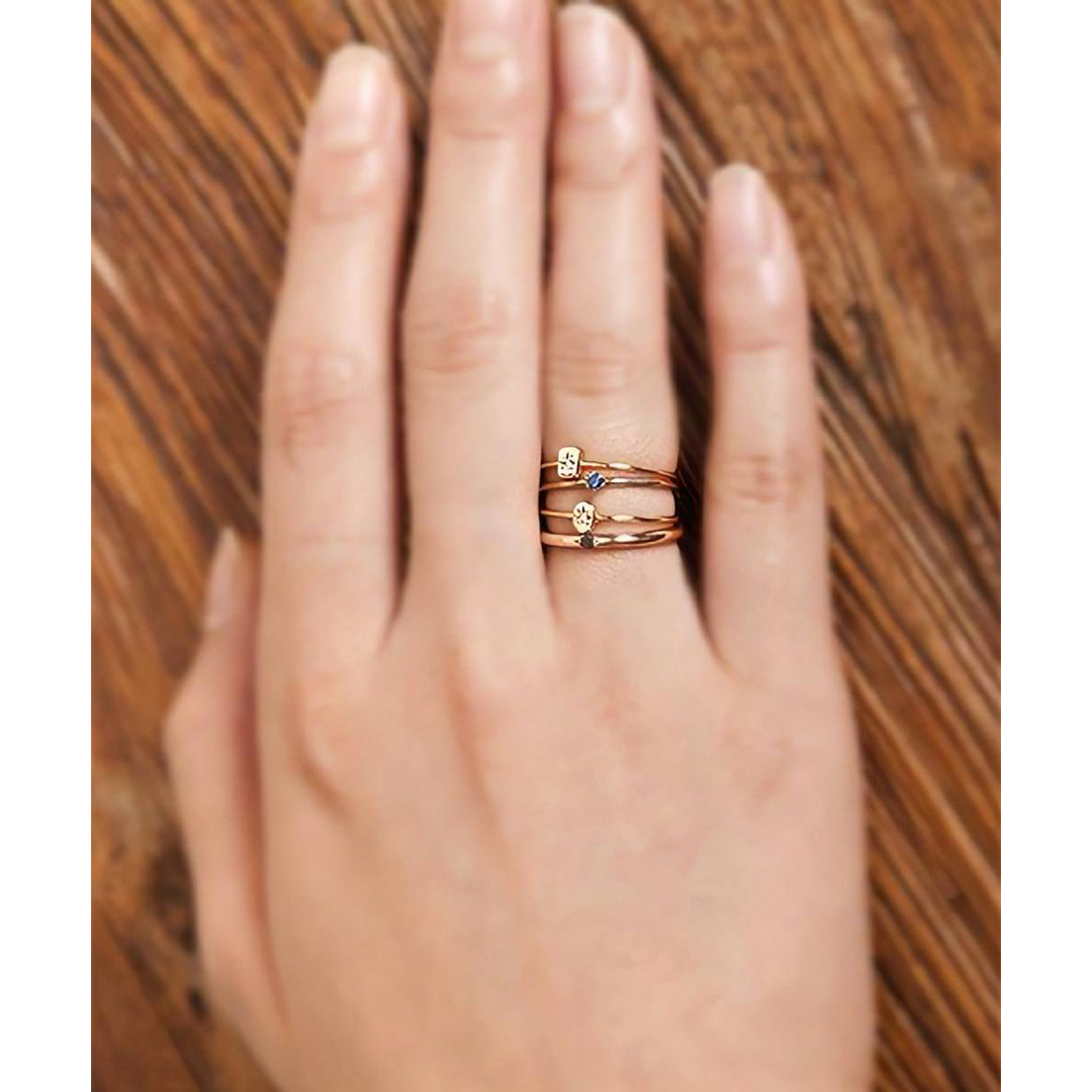 AURORA GRAN(オーロラグラン)のオーロラグラン　イゾラリングオーバル　K10 ブラウンダイヤ レディースのアクセサリー(リング(指輪))の商品写真
