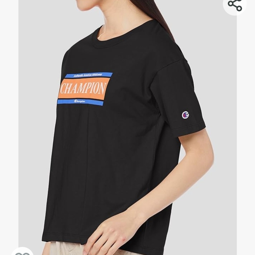 Champion(チャンピオン)の新品！[チャンピオン] Tシャツ 半袖 綿100% グラフィックプリント  L レディースのトップス(Tシャツ(半袖/袖なし))の商品写真