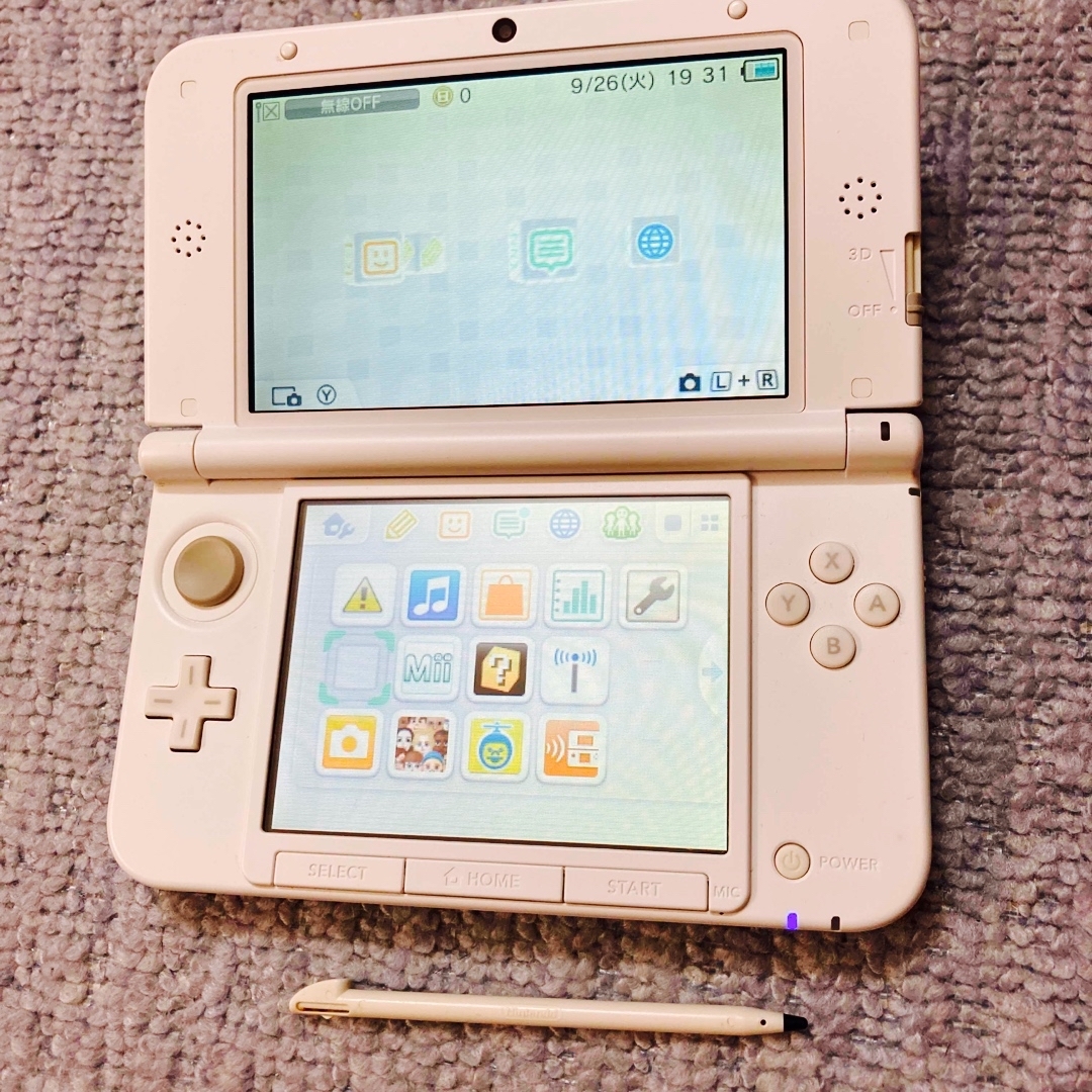 ニンテンドー3DS LLホワイト本体  動作品