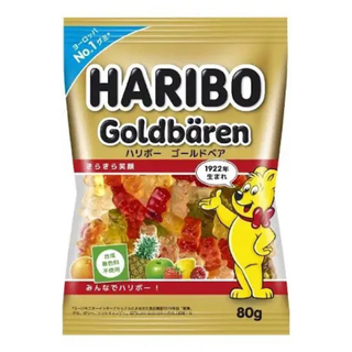 ゴールデンベア(Golden Bear)のHARIBO ハリボー ゴールドベア 80g‪✕‬3袋(菓子/デザート)