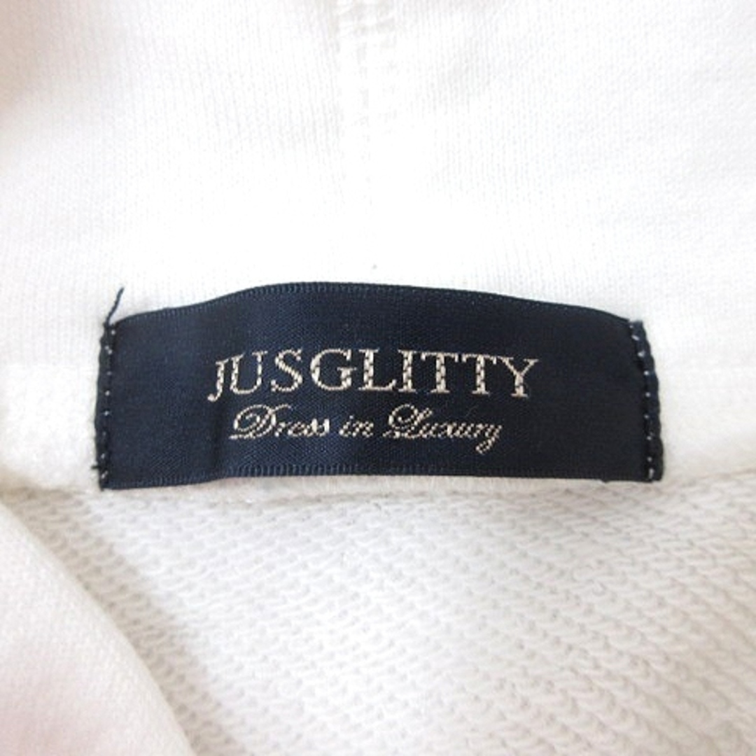 JUSGLITTY(ジャスグリッティー)のジャスグリッティー パーカー スウェット プルオーバー 長袖 2 白 ホワイト レディースのトップス(パーカー)の商品写真