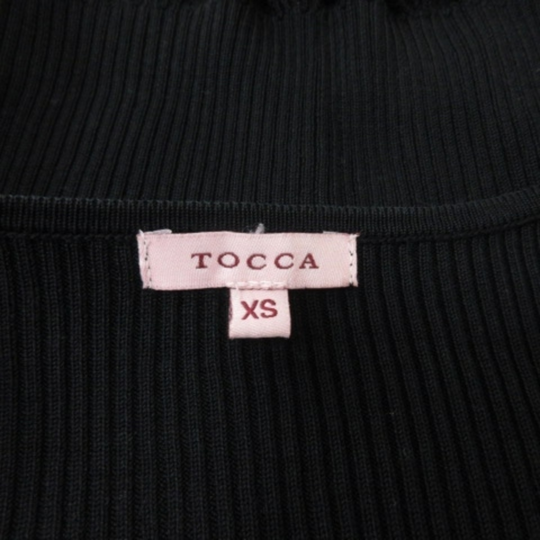 TOCCA(トッカ)のトッカ カーディガン ボレロ リブ 長袖 絹 シルク XS 黒 ブラック /YI レディースのトップス(カーディガン)の商品写真