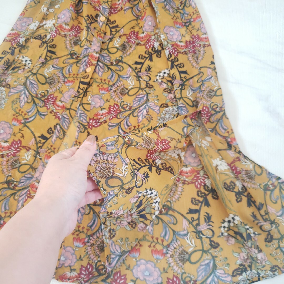 SCOT CLUB - scot club 花柄シースルーロングワンピース ロング