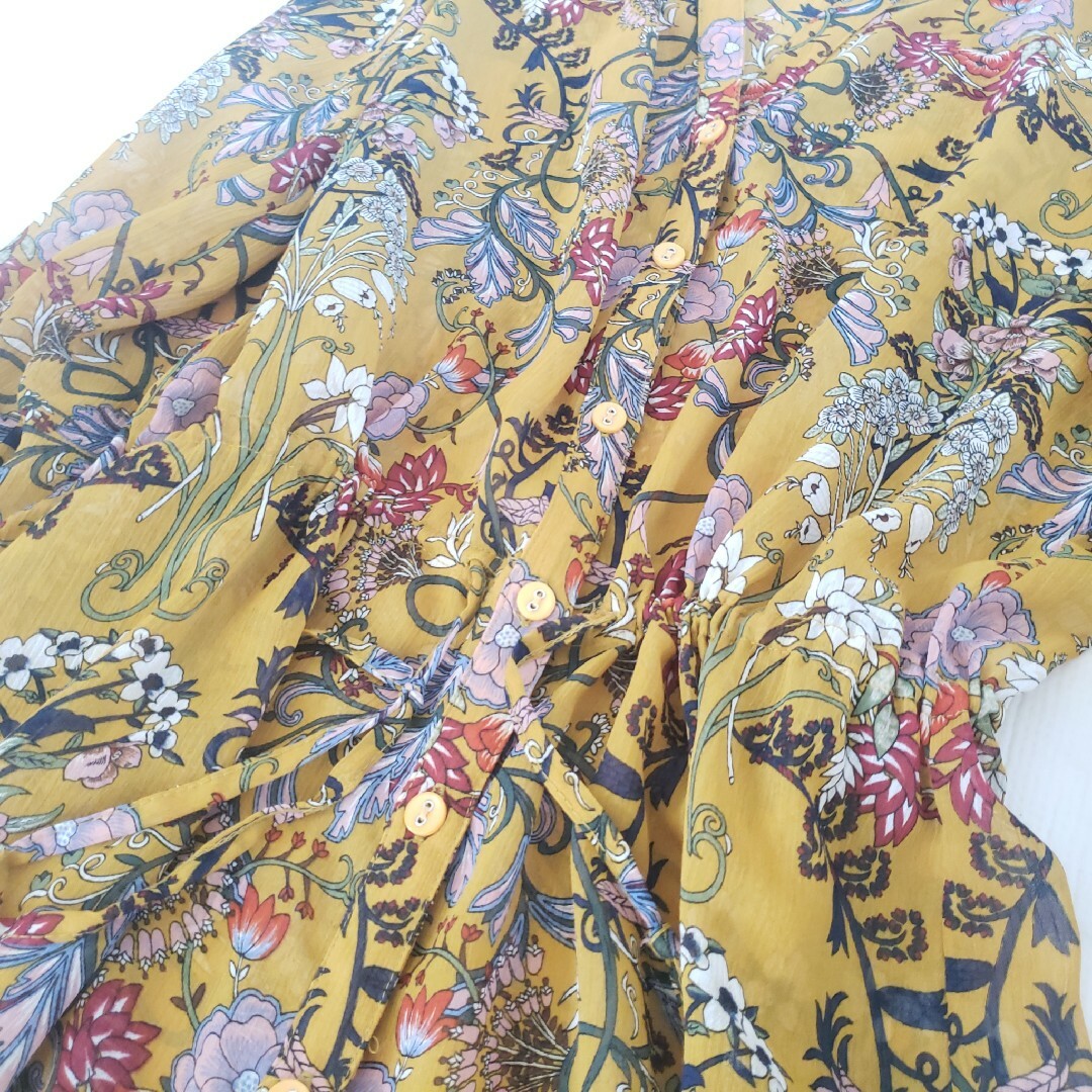 SCOT CLUB - scot club 花柄シースルーロングワンピース ロング